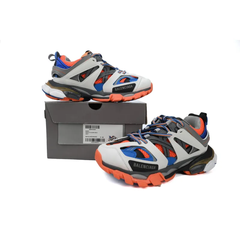 Balenciaga 3rd Track Sneaker White Blue Orange