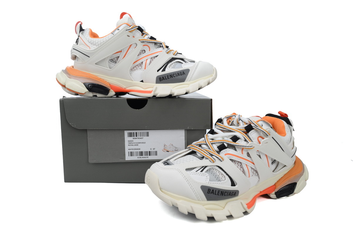 PKGoden Balenciaga 3rd Track Sneaker White Orange