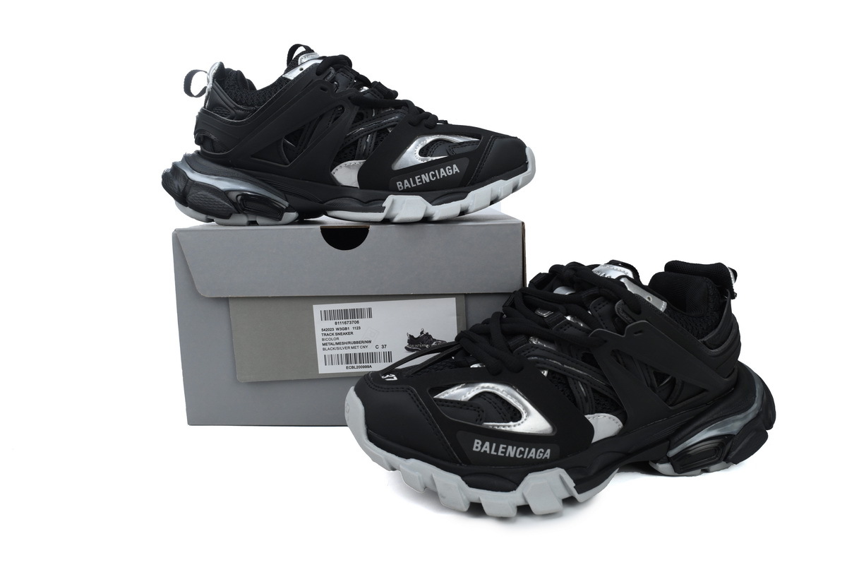 PKGoden Balenciaga 3rd Track Sneaker Black Silver