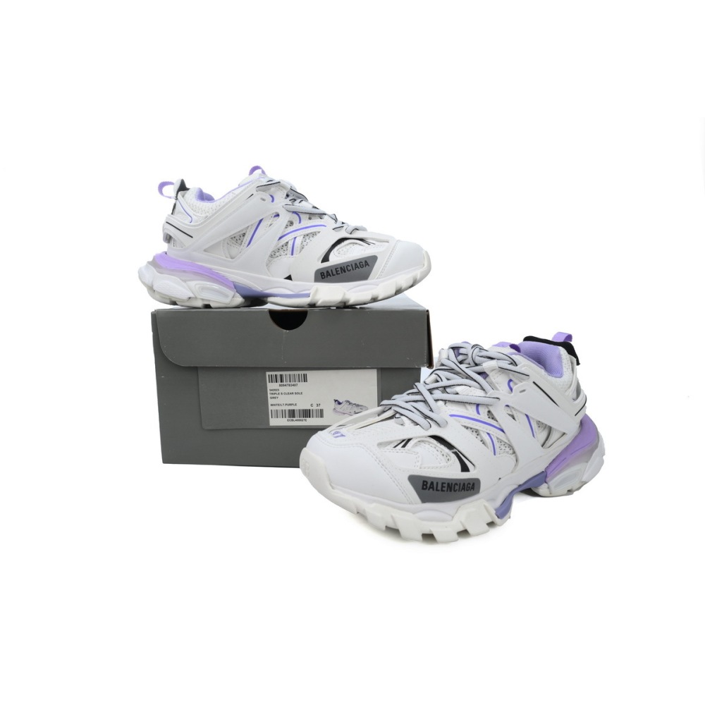 PK Balenciaga 3rd Track Sneaker White Purple
