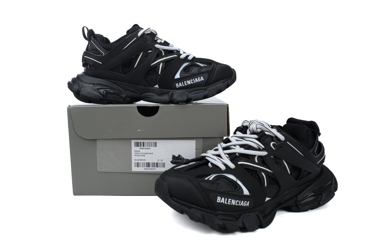 PKGoden Balenciaga 3rd Track Sneaker Black and White