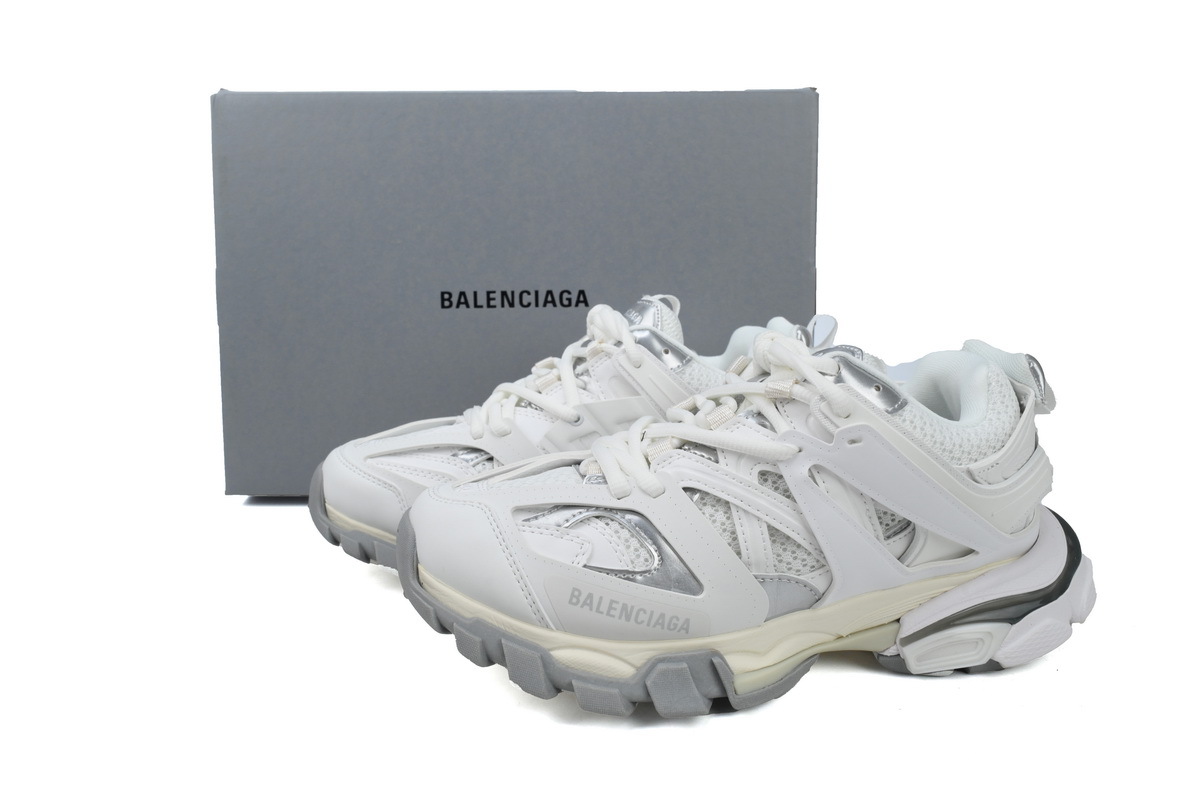 PKGoden Balenciaga 3rd Track Sneaker White Grey Silver 542436 W2FSC 9081