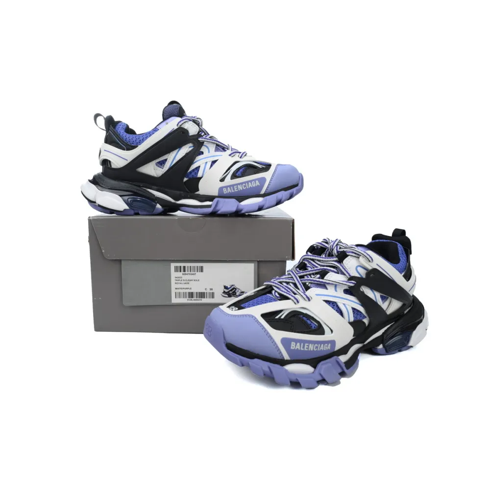 Balenciaga 3rd Track Sneaker White Black Purple