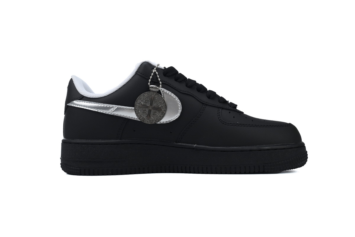  GET Air Force 1 Low Black Silve FQ4296-101