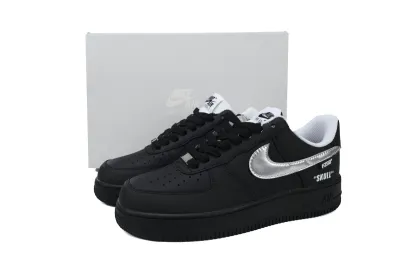 POP  Air Force 1 Low Black Silve FQ4296-101 02