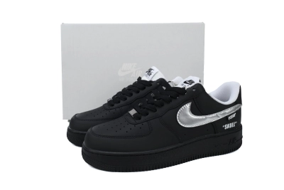 POP  Air Force 1 Low Black Silve FQ4296-101 02