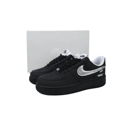  GET Air Force 1 Low Black Silve FQ4296-101 02