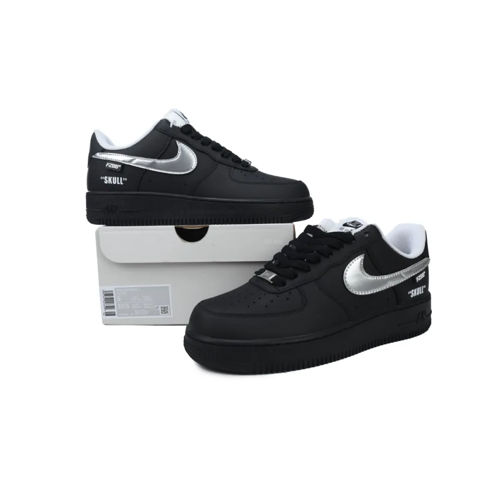 Air Force 1 Low Black Silve FQ4296-101