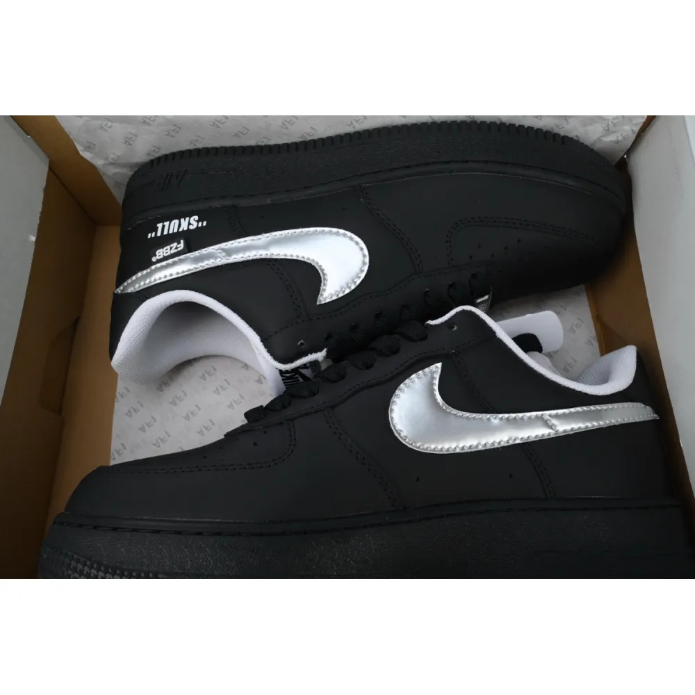 Air Force 1 Low Black Silve FQ4296-101