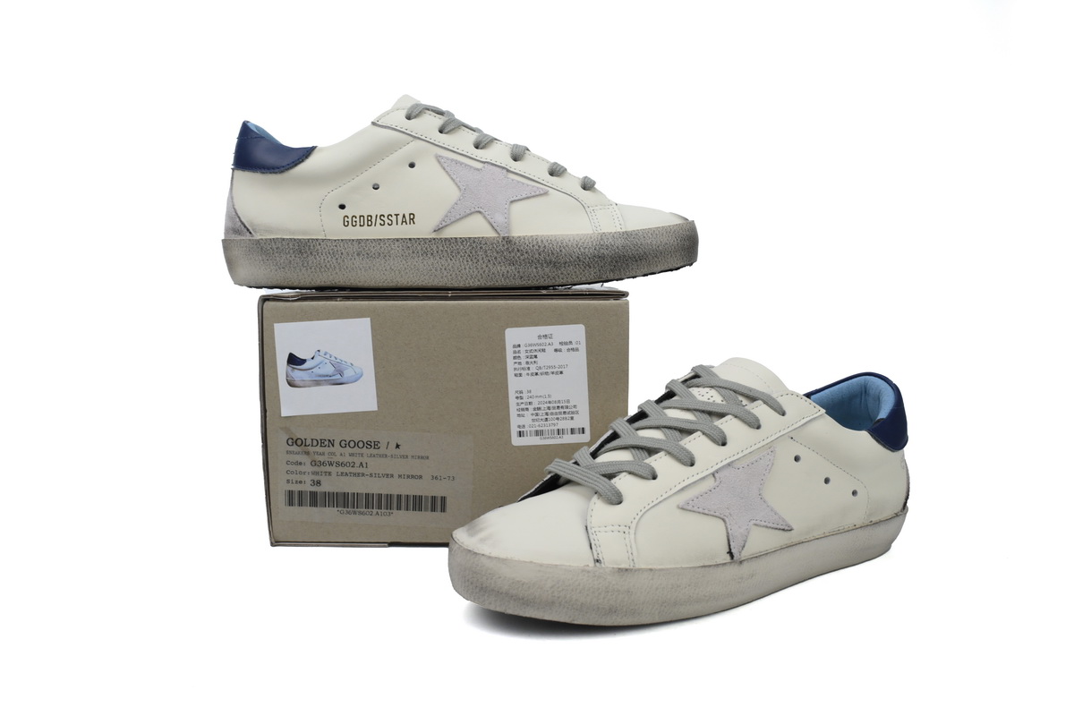  Perfectkicks Golden Goose Super Star Dark Blue Heel
