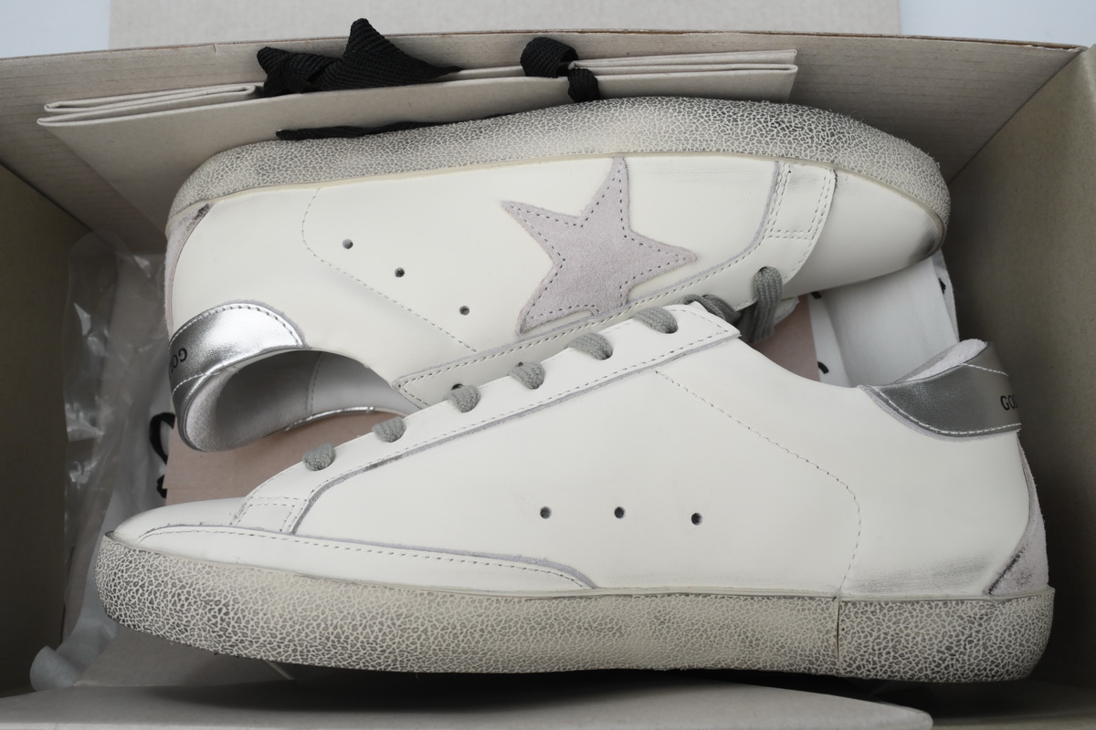  Perfectkicks Golden Goose Super Star Silver Heel