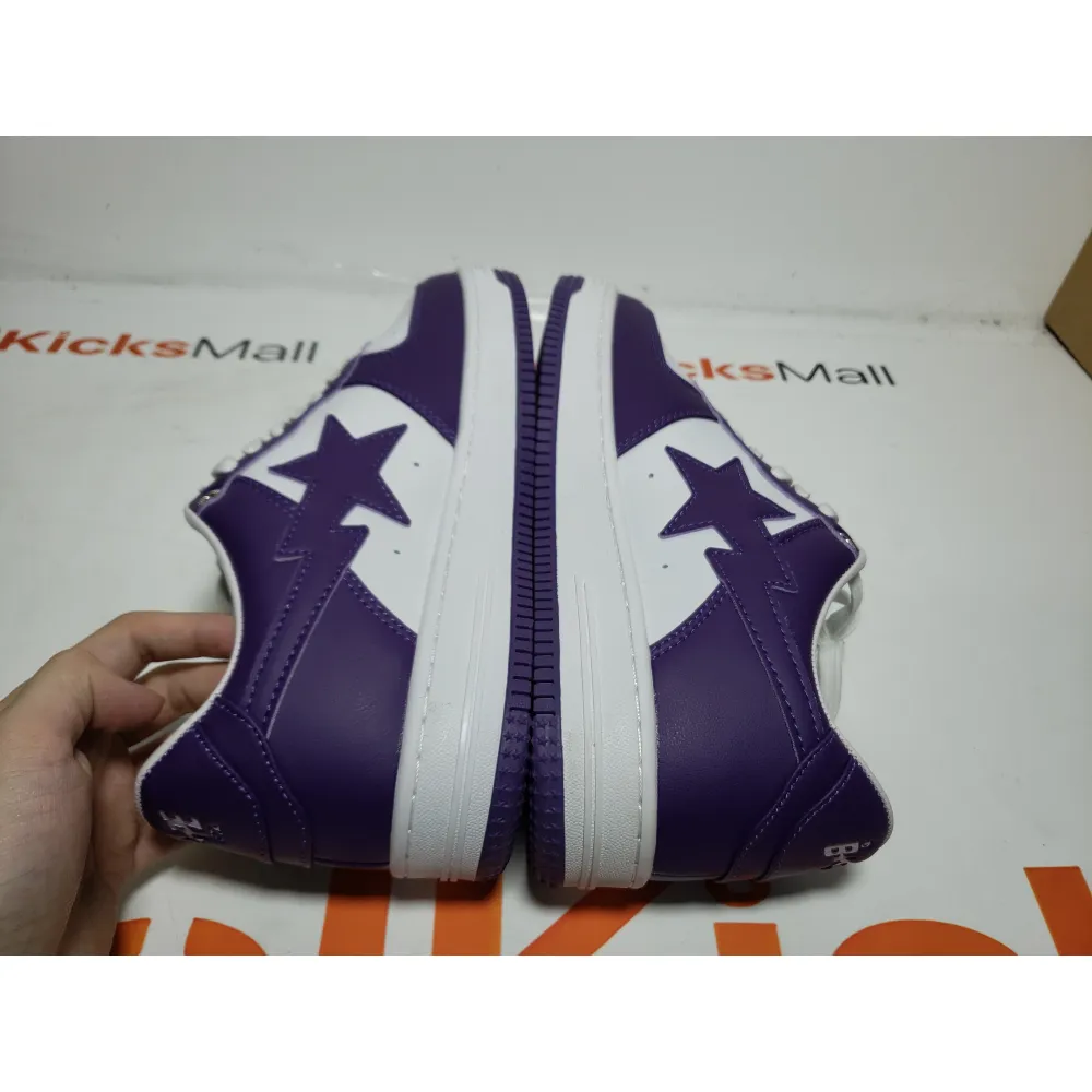 Special Sale A Bathing Ape Bape Sta Low White Purple 1170 0191 007