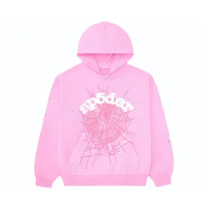 Sp5der Hoodie Pink 01