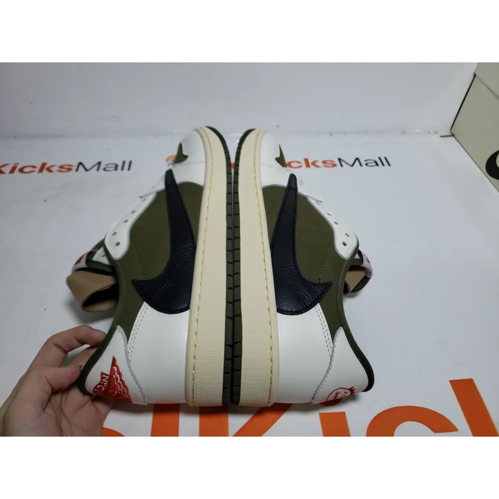 PKGoden Air Jordan 1 Retro Low GET Travis Scott Olive,DM7866-200