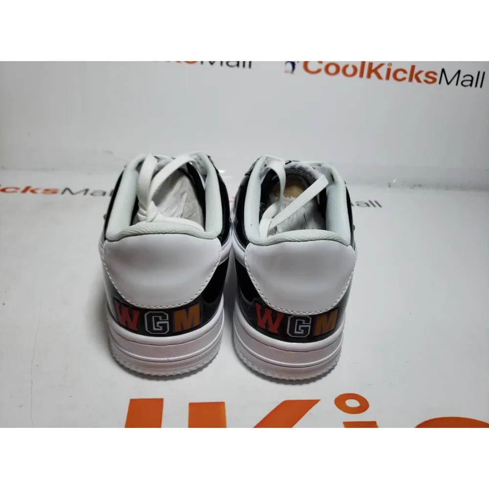 G5 A Bathing Ape Bape Sta Low Black and White Shark 1H30-191-009