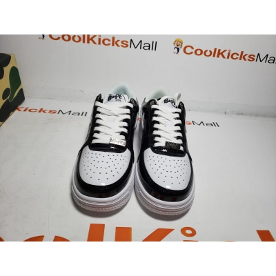 G5 A Bathing Ape Bape Sta Low Black and White Shark 1H30-191-009 02