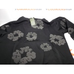 Denim Tears Cotton Wreath Hooded Sweatshirt 'Black Monochrome'