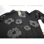 Denim Tears Cotton Wreath Hooded Sweatshirt 'Black Monochrome'