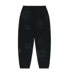 Denim Tears Mono Cotton Wreath Sweatpants Black