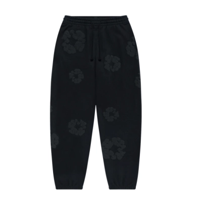 Denim Tears Mono Cotton Wreath Sweatpants Black 01