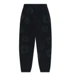 Denim Tears Mono Cotton Wreath Sweatpants Black