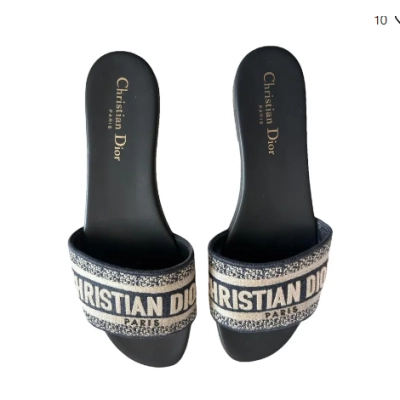 PKGoden Christian Dior Slides Black 01
