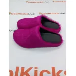 PKGoden Fuchsia long-hair calfskin Fussbett sabot Marni Slides