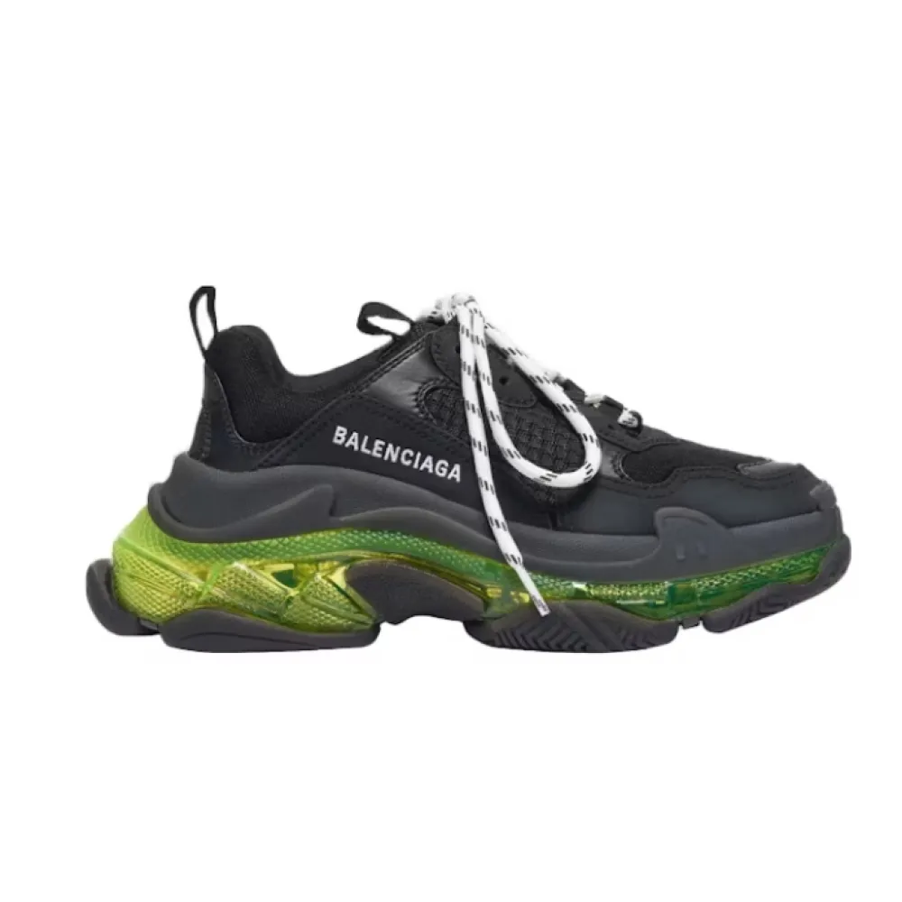 PKGoden Balenciaga Triple S Black Yellow Fluo, 544351W09ON1047