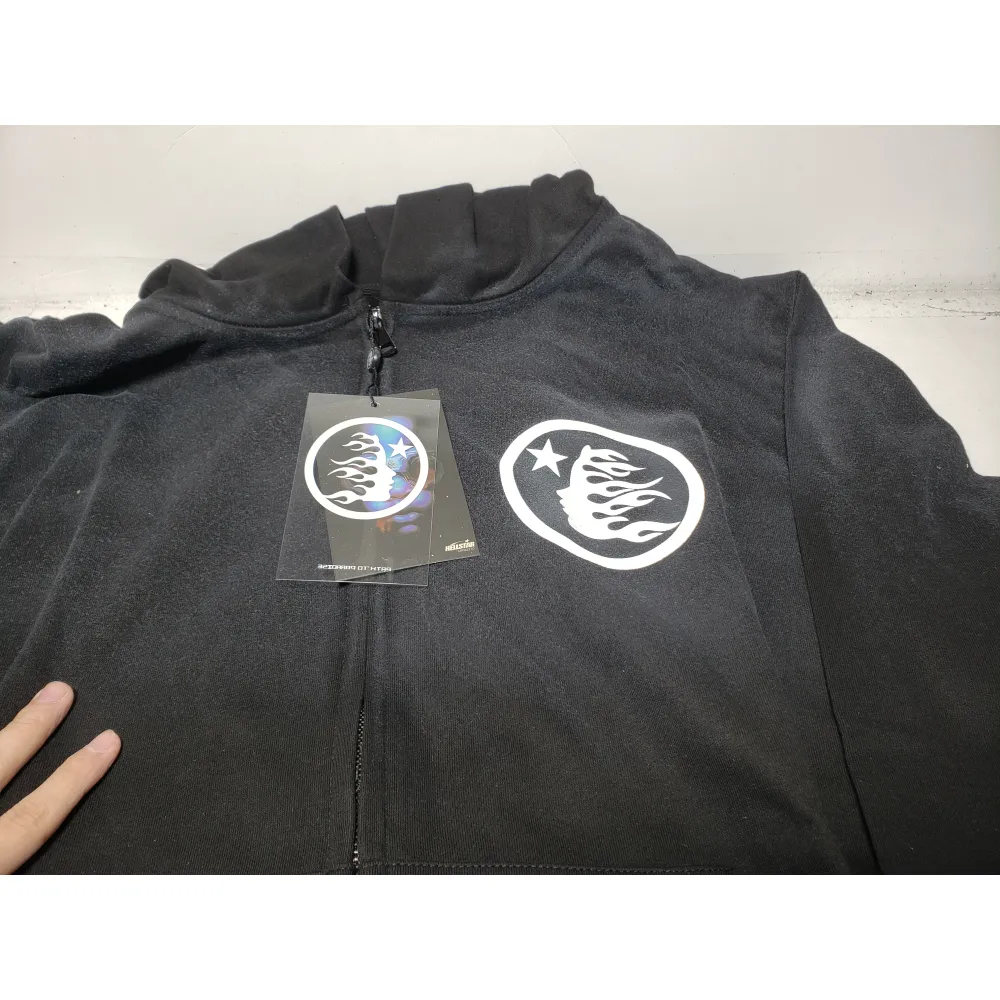 Hellstar Hoodie black With zipper
