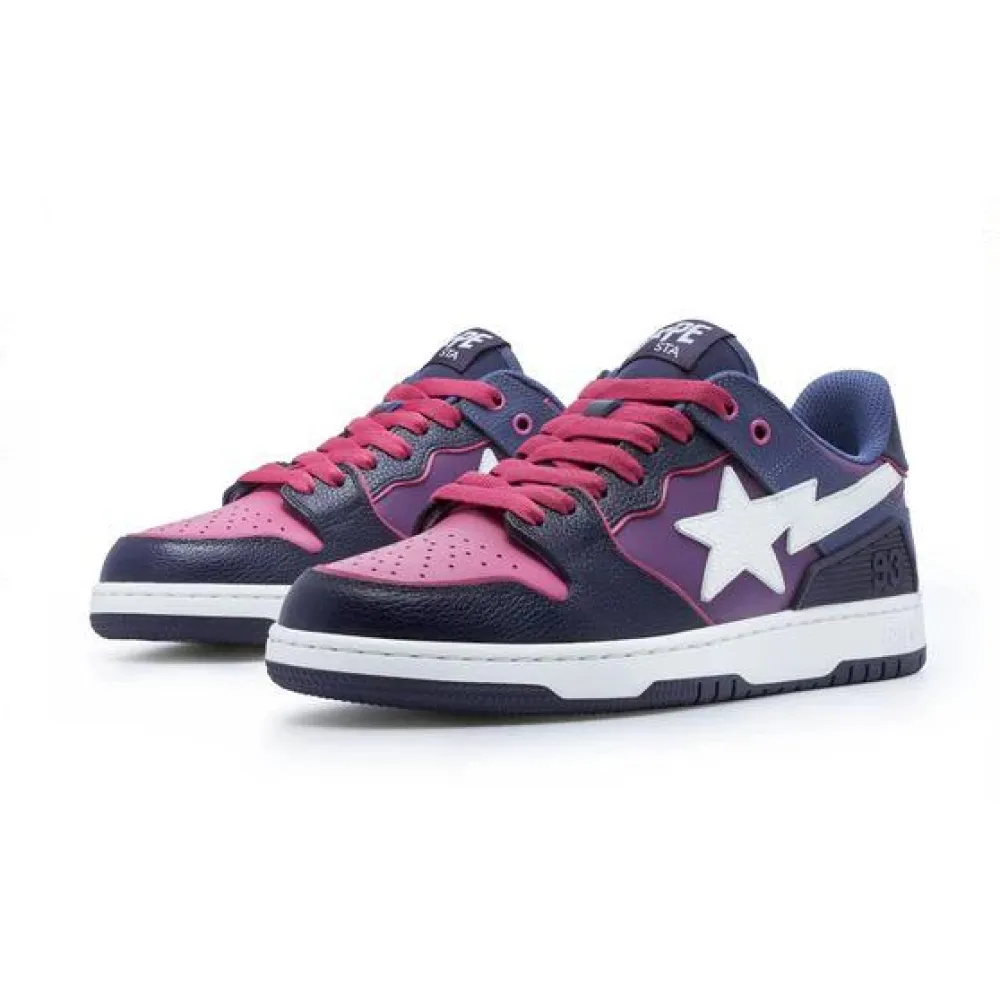 GET A Bathing Ape Bape SK8 Sta Purple White,1J30-291-024/1J30-191-024