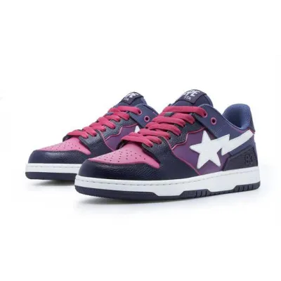 GET A Bathing Ape Bape SK8 Sta Purple White,1J30-291-024/1J30-191-024 02