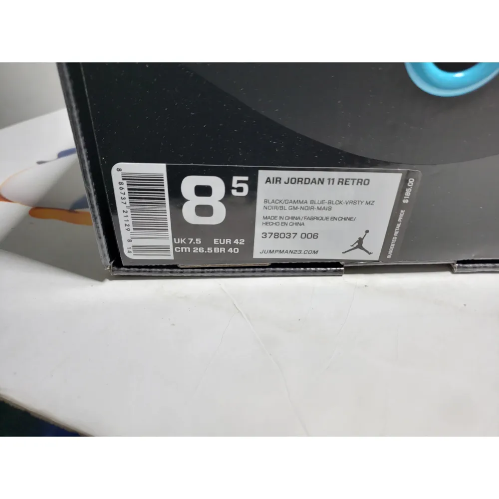 PKGoden Jordan 11 Retro Gamma Blue 378037-006
