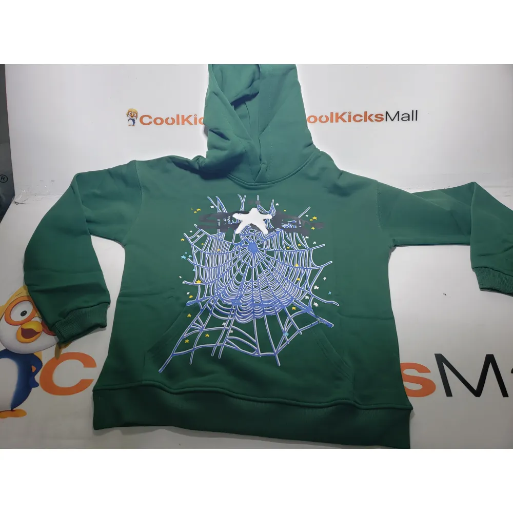 Sp5der Web Hoodie Hunter Green(M)