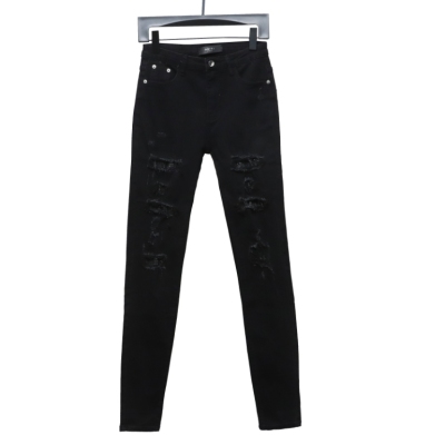 AMIRI black ripped diamond high street jeans 01