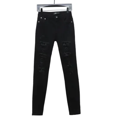 AMIRI black ripped diamond high street jeans 01