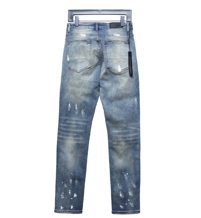 AMIRI ink-splashed rhinestone jeans