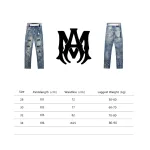 AMIRI ink-splashed rhinestone jeans
