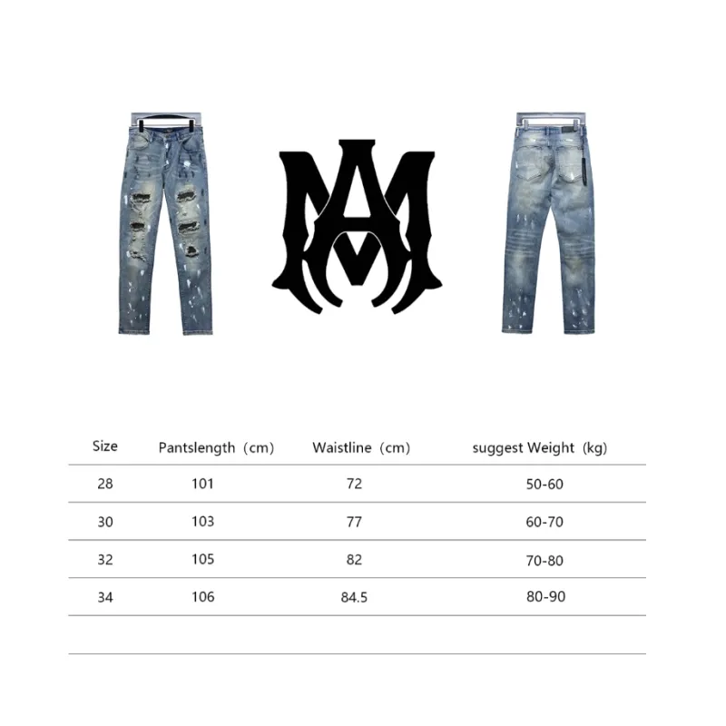 AMIRI ink-splashed rhinestone jeans