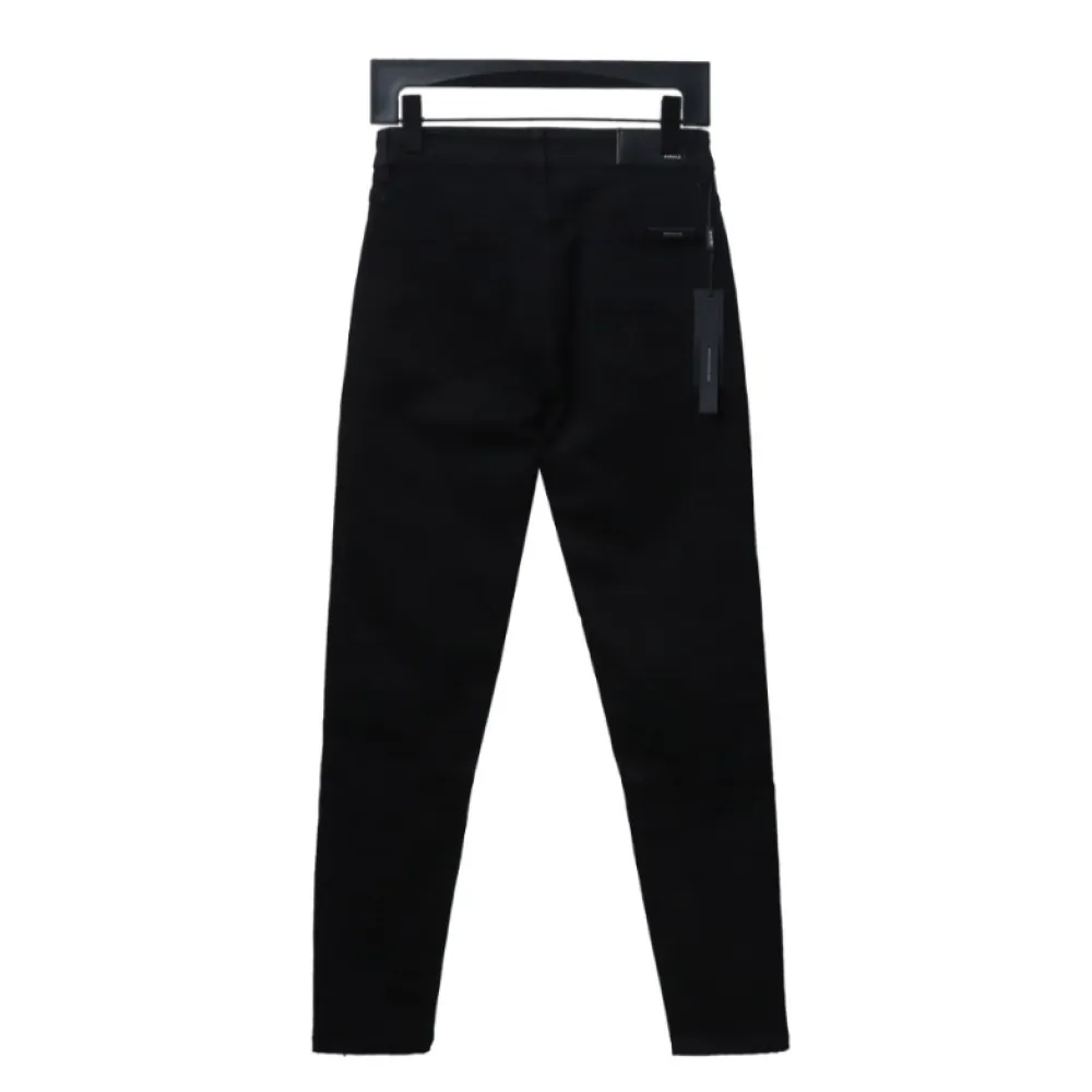 AMIRI MX1 zip-up washed stretch denim trousers