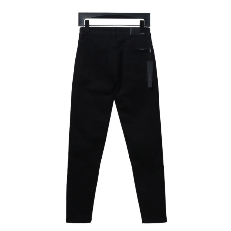 AMIRI MX1 zip-up washed stretch denim trousers