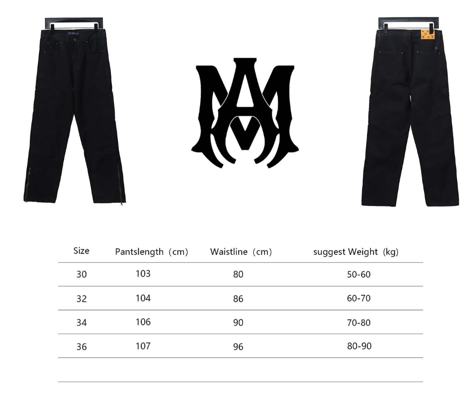 AMIRI MX1 zip-up washed stretch denim trousers