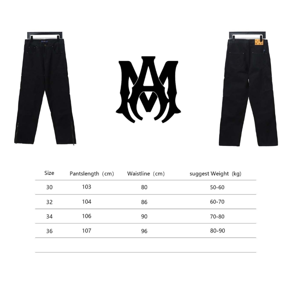 AMIRI MX1 zip-up washed stretch denim trousers