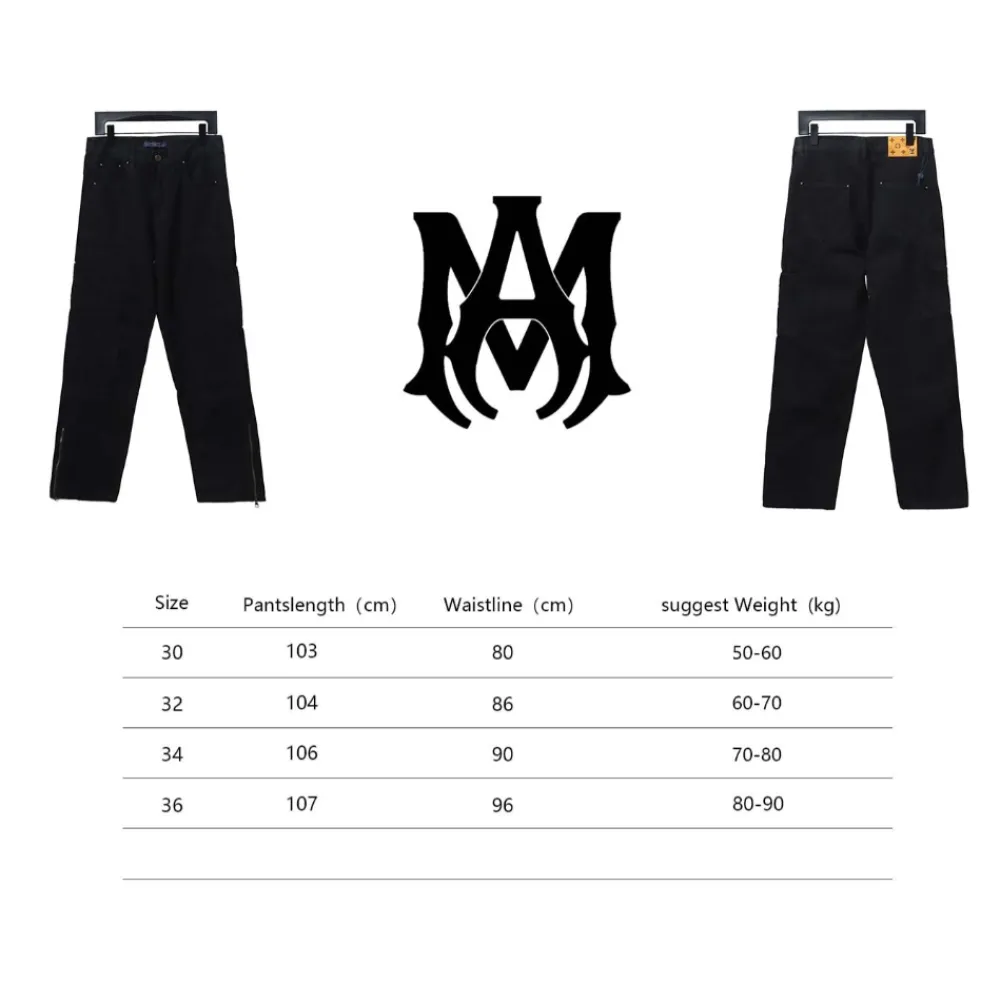 AMIRI MX1 zip-up washed stretch denim trousers