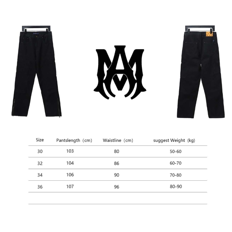 AMIRI MX1 zip-up washed stretch denim trousers
