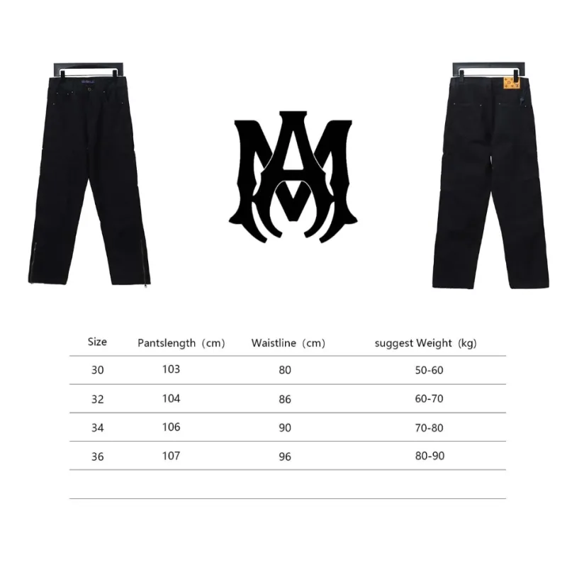 AMIRI MX1 zip-up washed stretch denim trousers