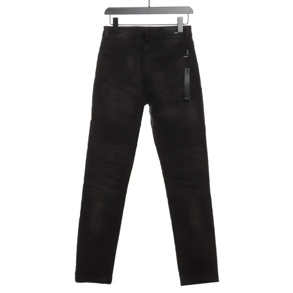 AMIRI pink ripped denim trousers