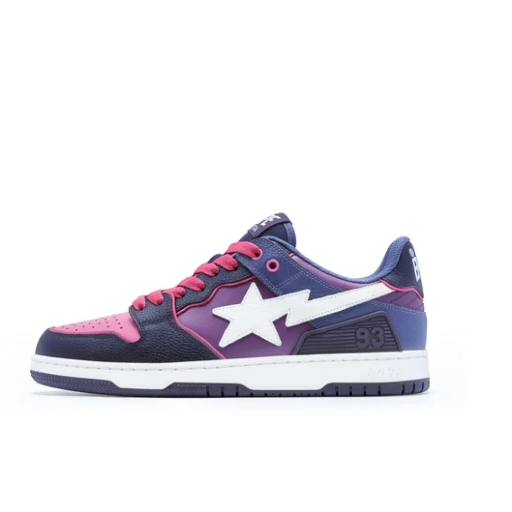GET A Bathing Ape Bape SK8 Sta Purple White,1J30-291-024/1J30-191-024