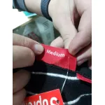 Supreme Satin Applique Hoodie Sweatshirt Black