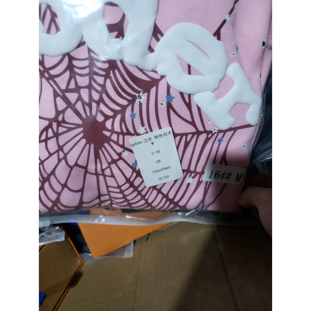 Sp5der Hoodie Pink