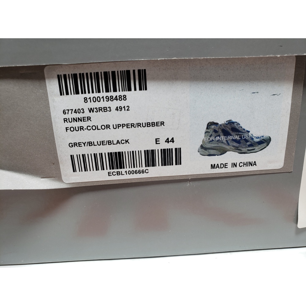 PKGoden Balenciaga Runner White Blue 677403W3RB34912